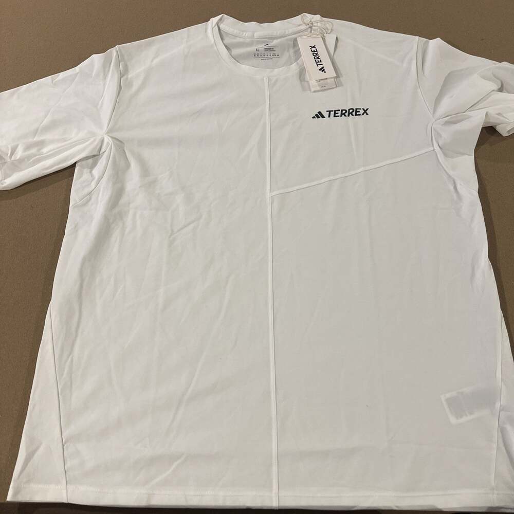 adidas Terrex Mens Multi Climacool short sleeve T-shirt XL White